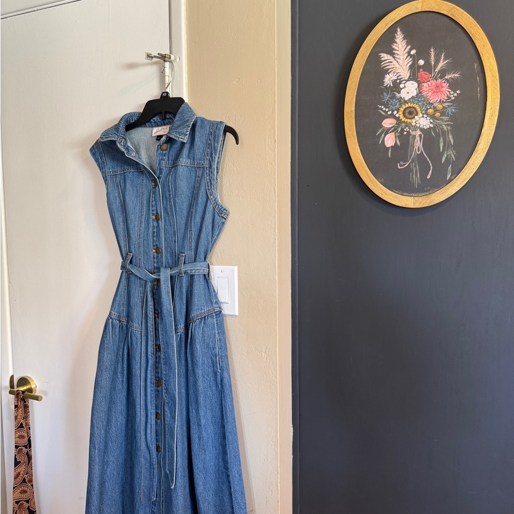 Universal Thread Blue Denim Maxi Dress